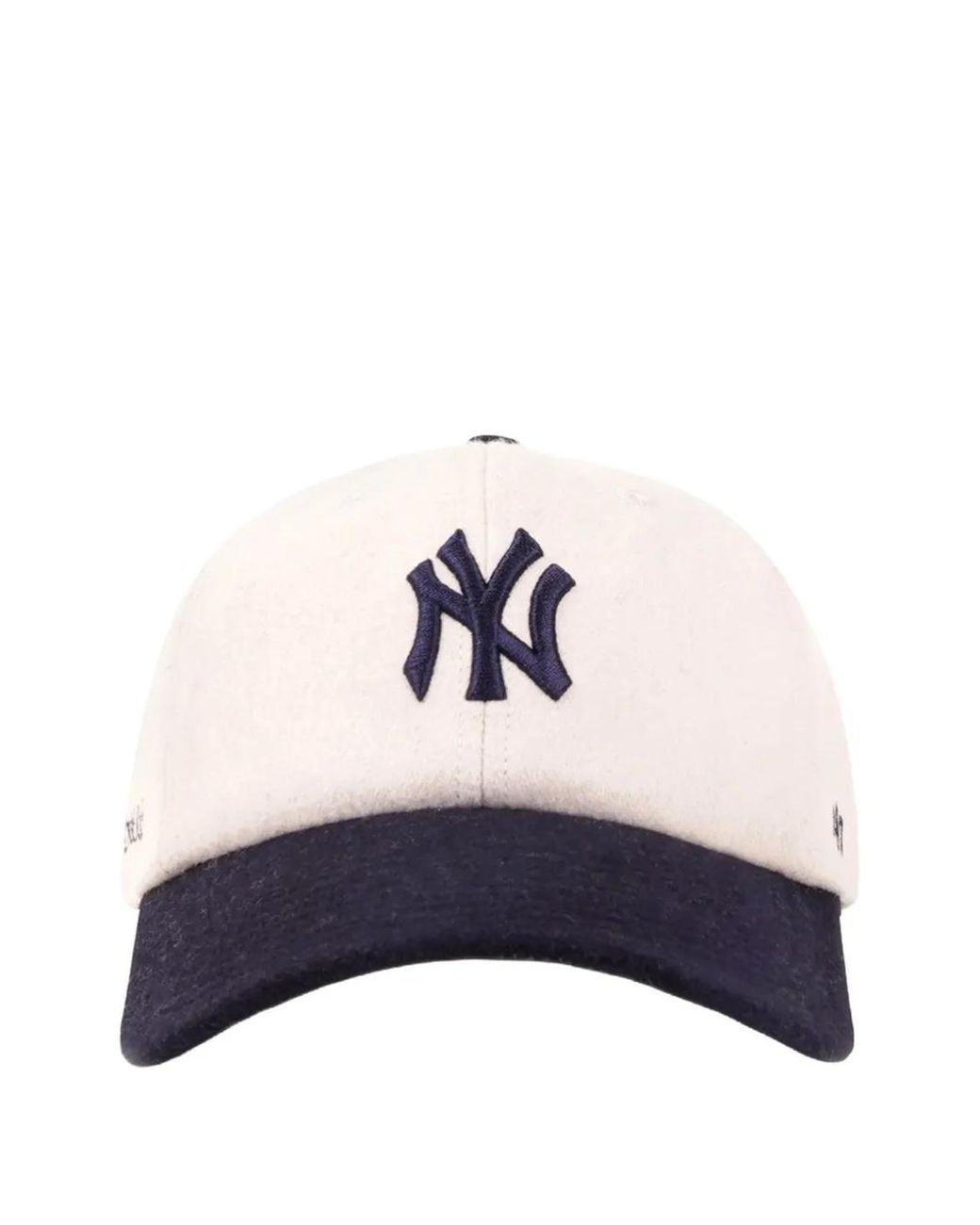 Sporty & Rich White X Yankees Wool Baseball Cap for men