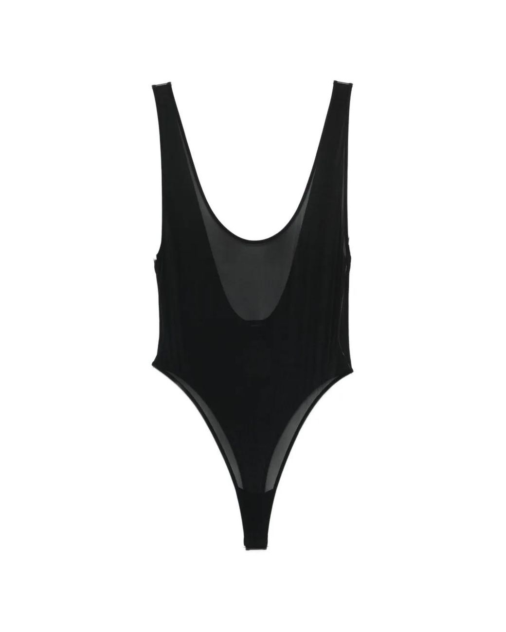 Wardrobe NYC Black Sheer Tank Bodysuit