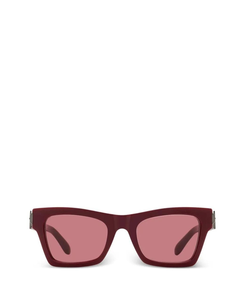 Ferragamo Eyewear Pink Rectangular-Frame Sunglasses