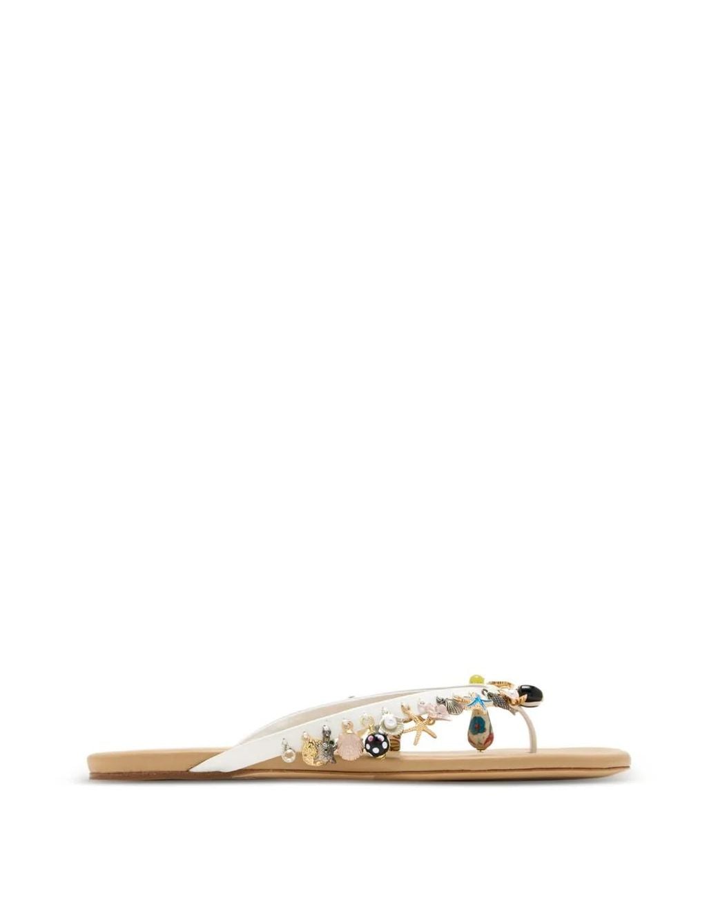 Christopher Esber White Memento Charm Sandals