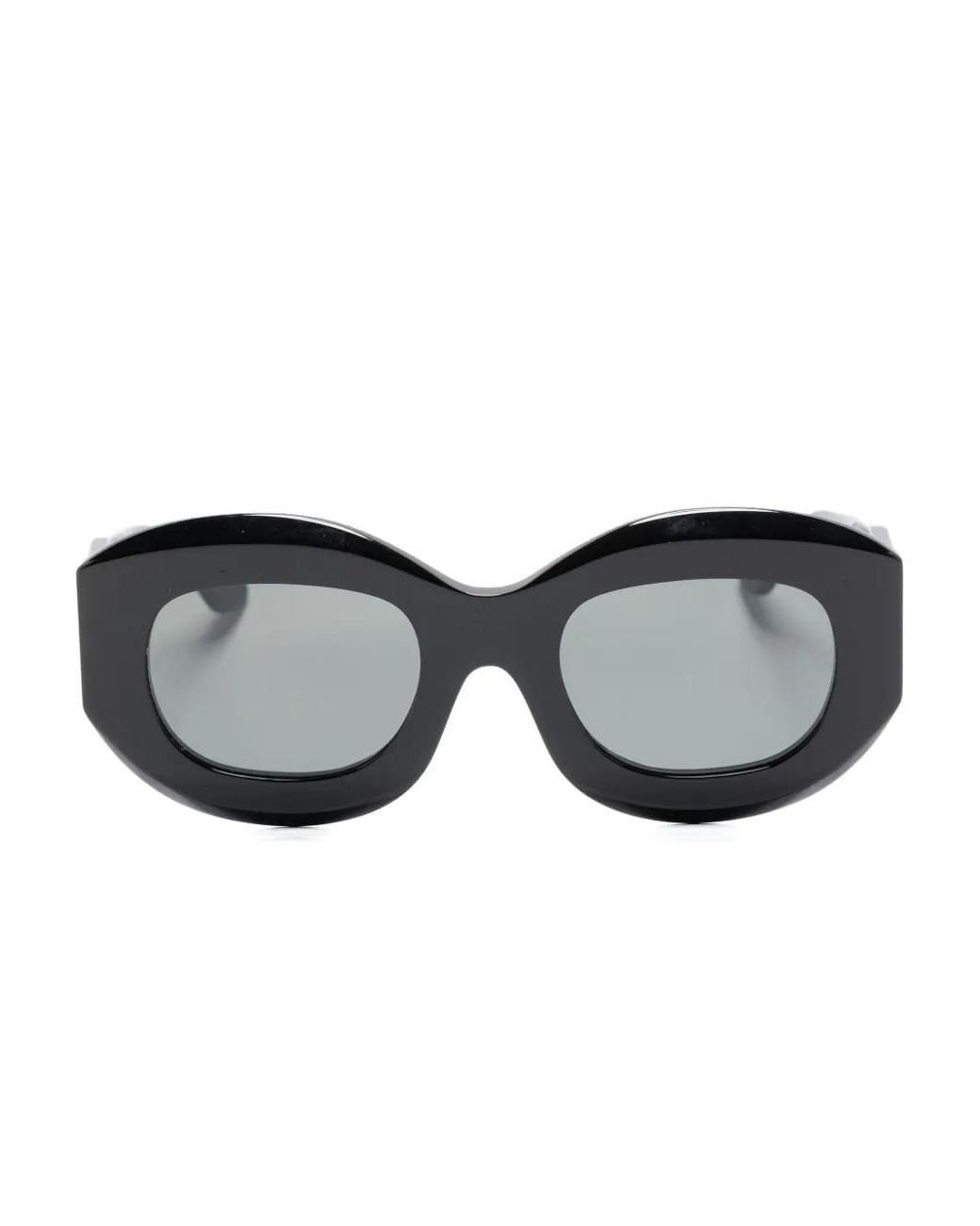 Thierry Lasry Black Lunettes De Soleil Trophy À Monture Ovale