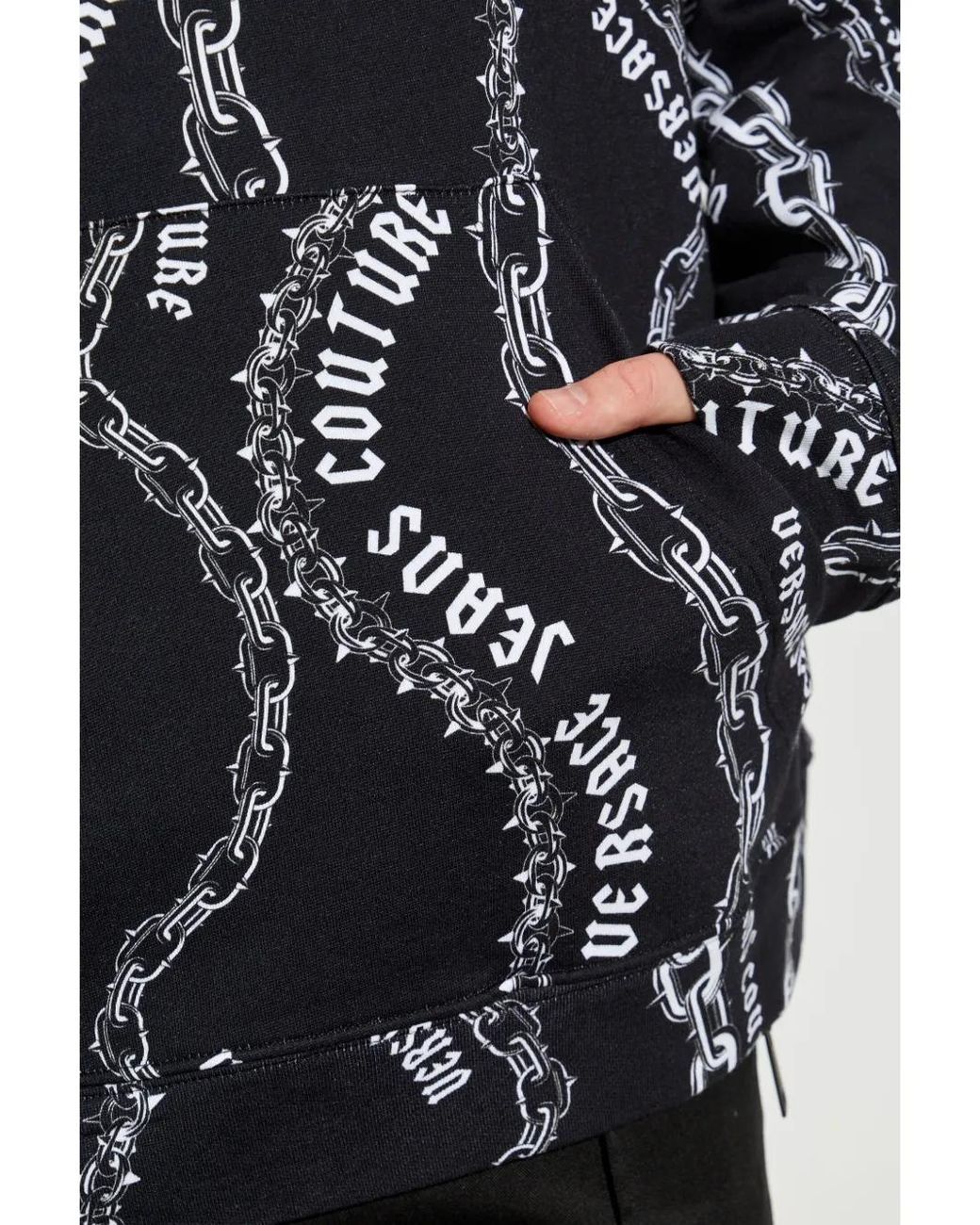 Versace Jeans Couture Sweater Met Logo in het Black voor heren