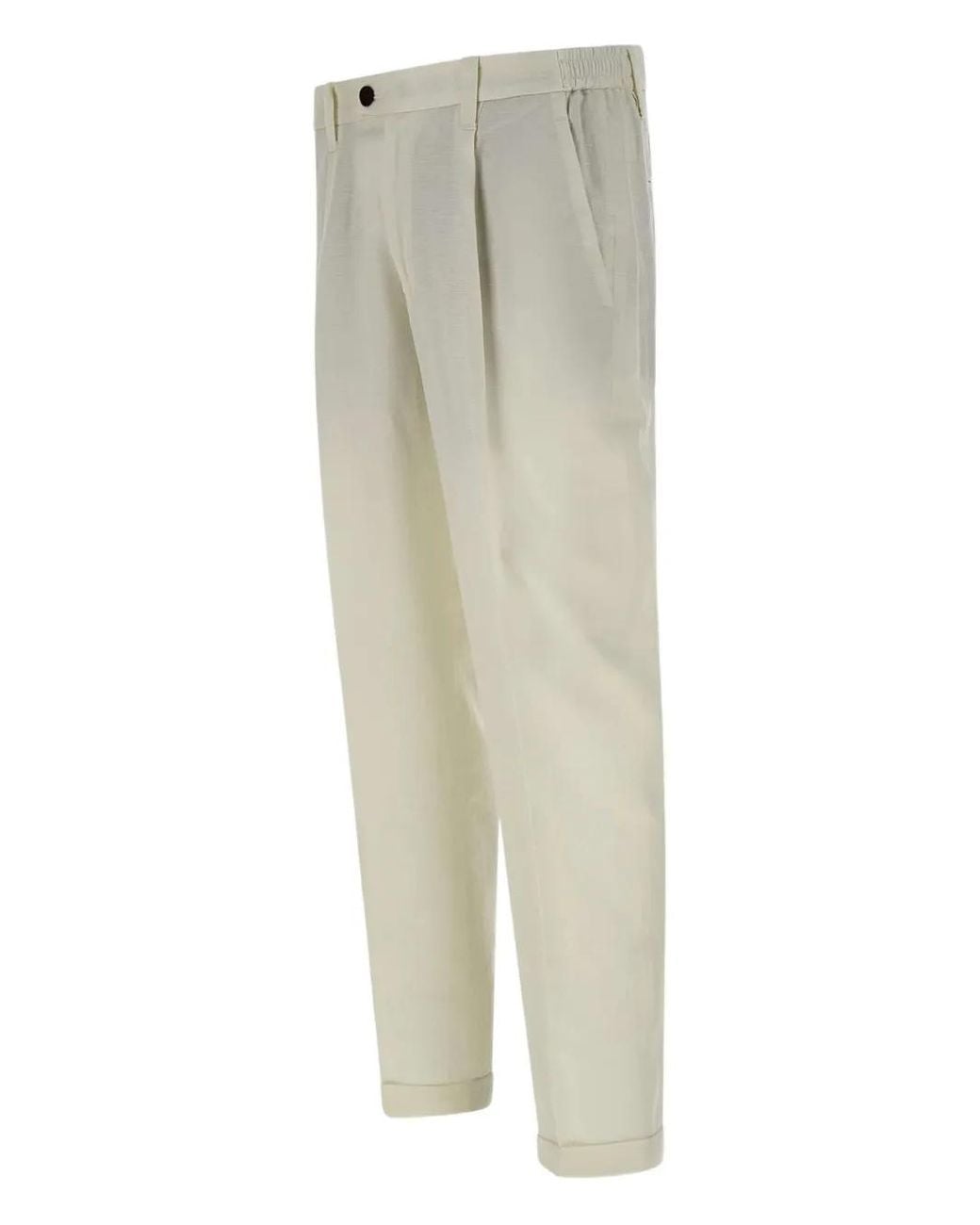 Devore Gray Pleated Trousers for men