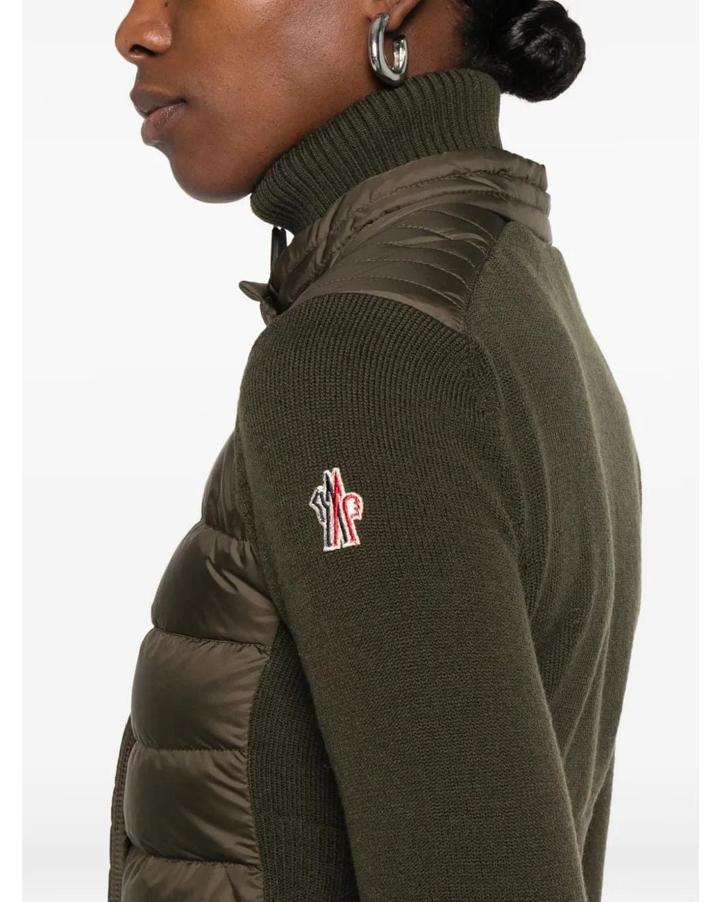 Moncler White Quilted Panelled Jacket