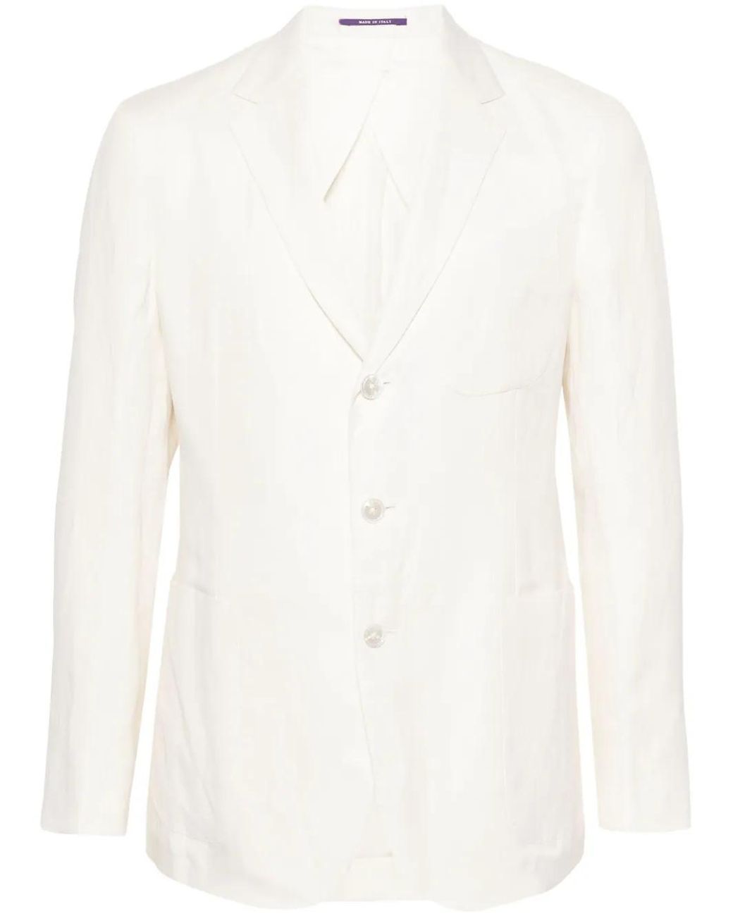 Ralph Lauren White Single-Breasted Blazer for men