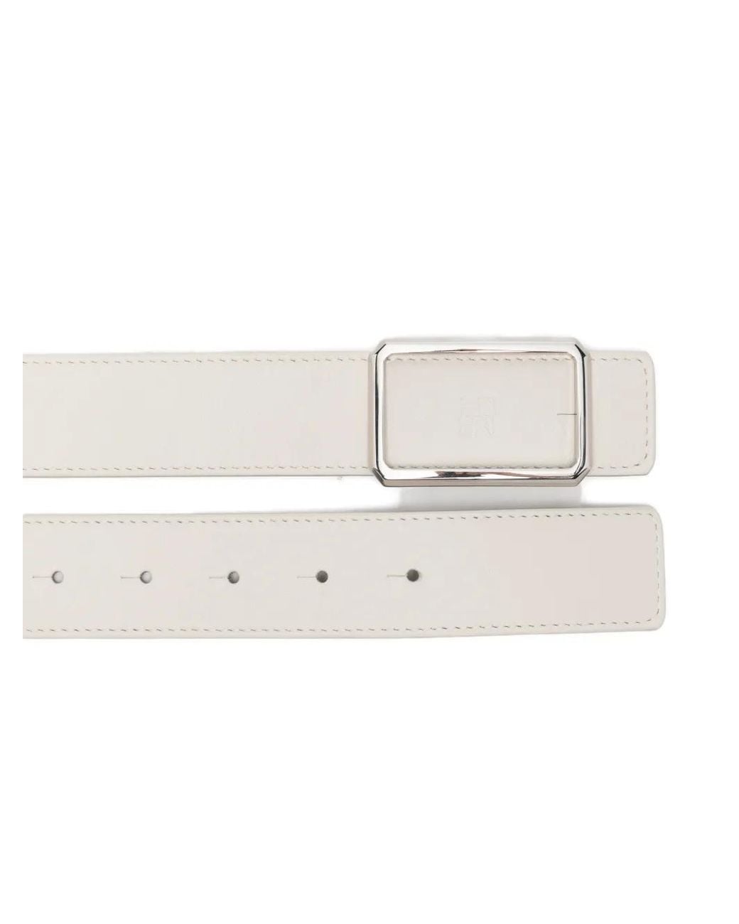 Maison Boinet Natural Rectangular-Buckle Belt