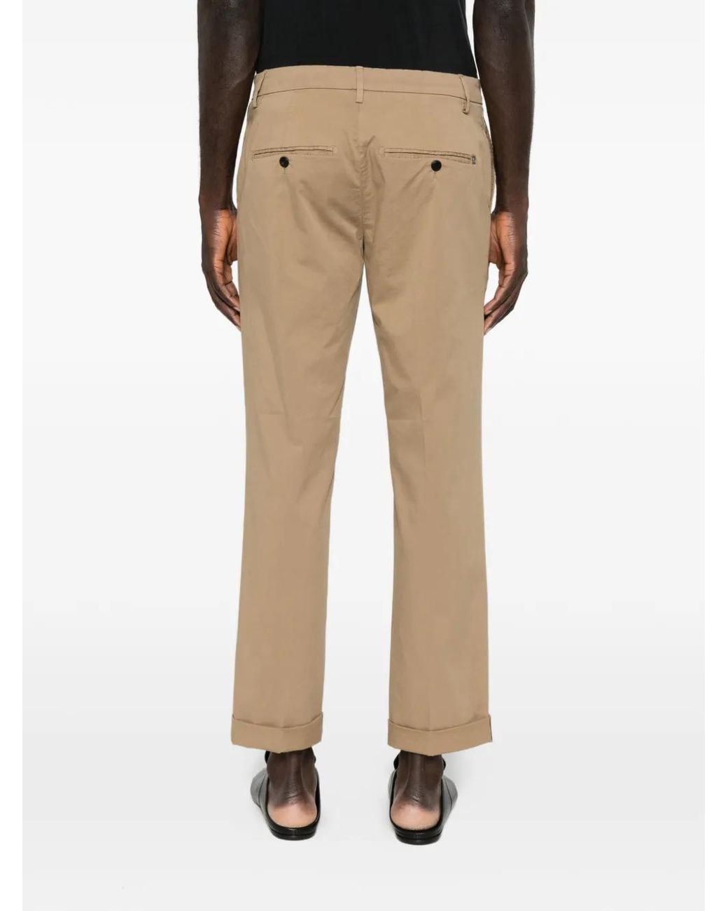 Dondup Natural Cuffed Trousers for men