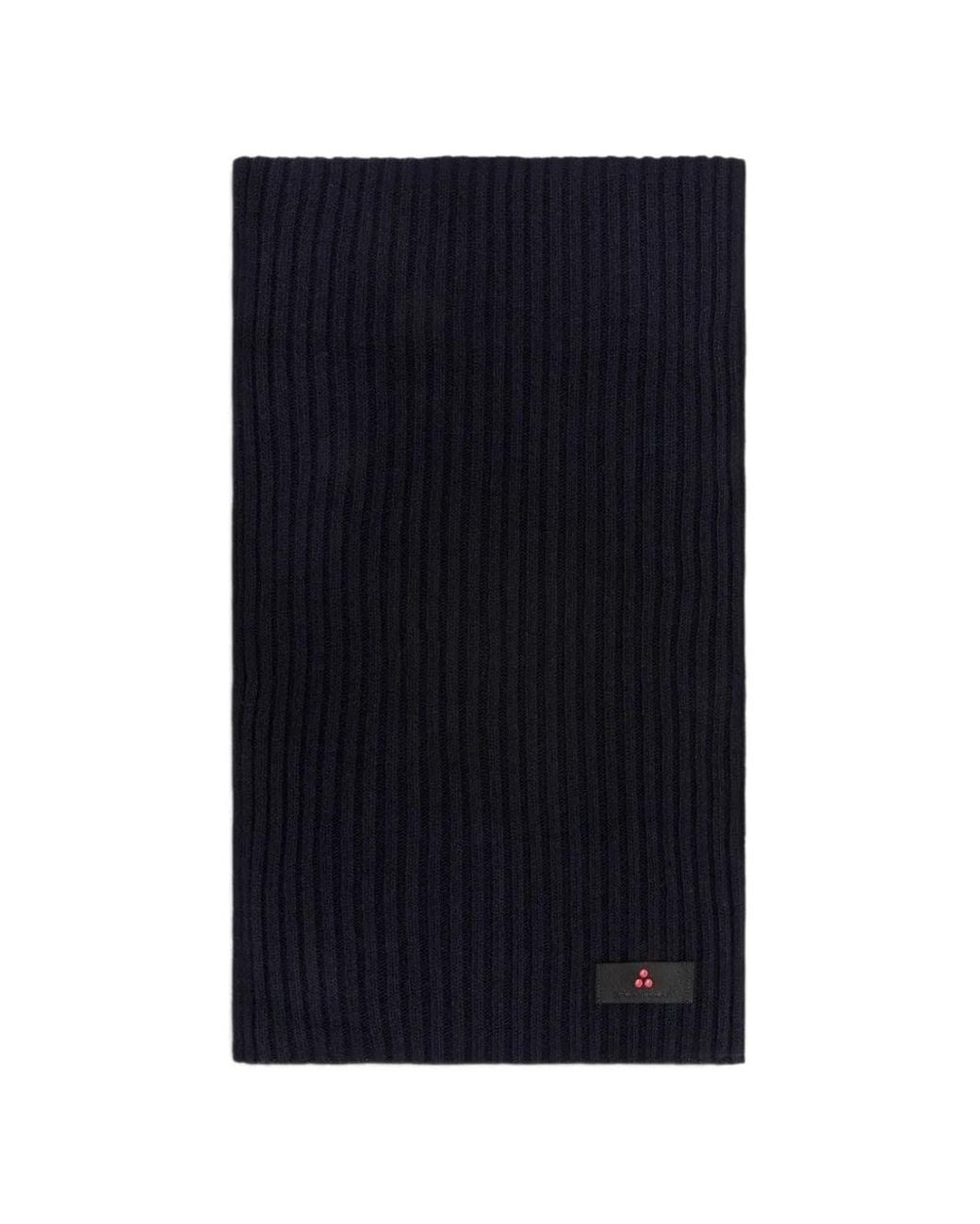 Peuterey Blue Ribbed-Knit Logo-Patch Set