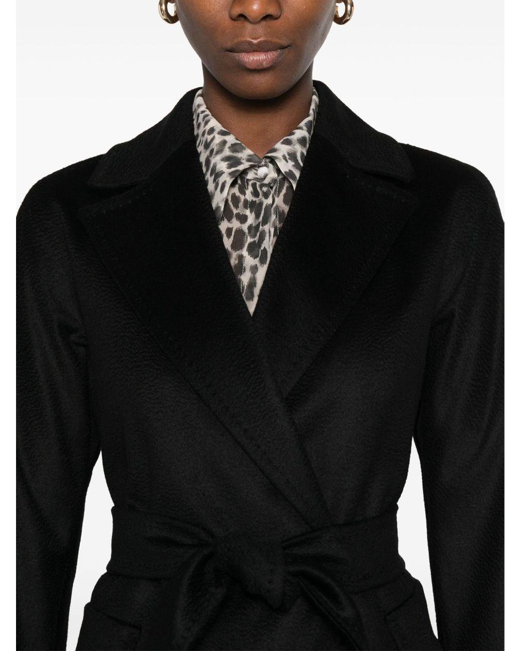 Max Mara Brado Coat in Black | Lyst