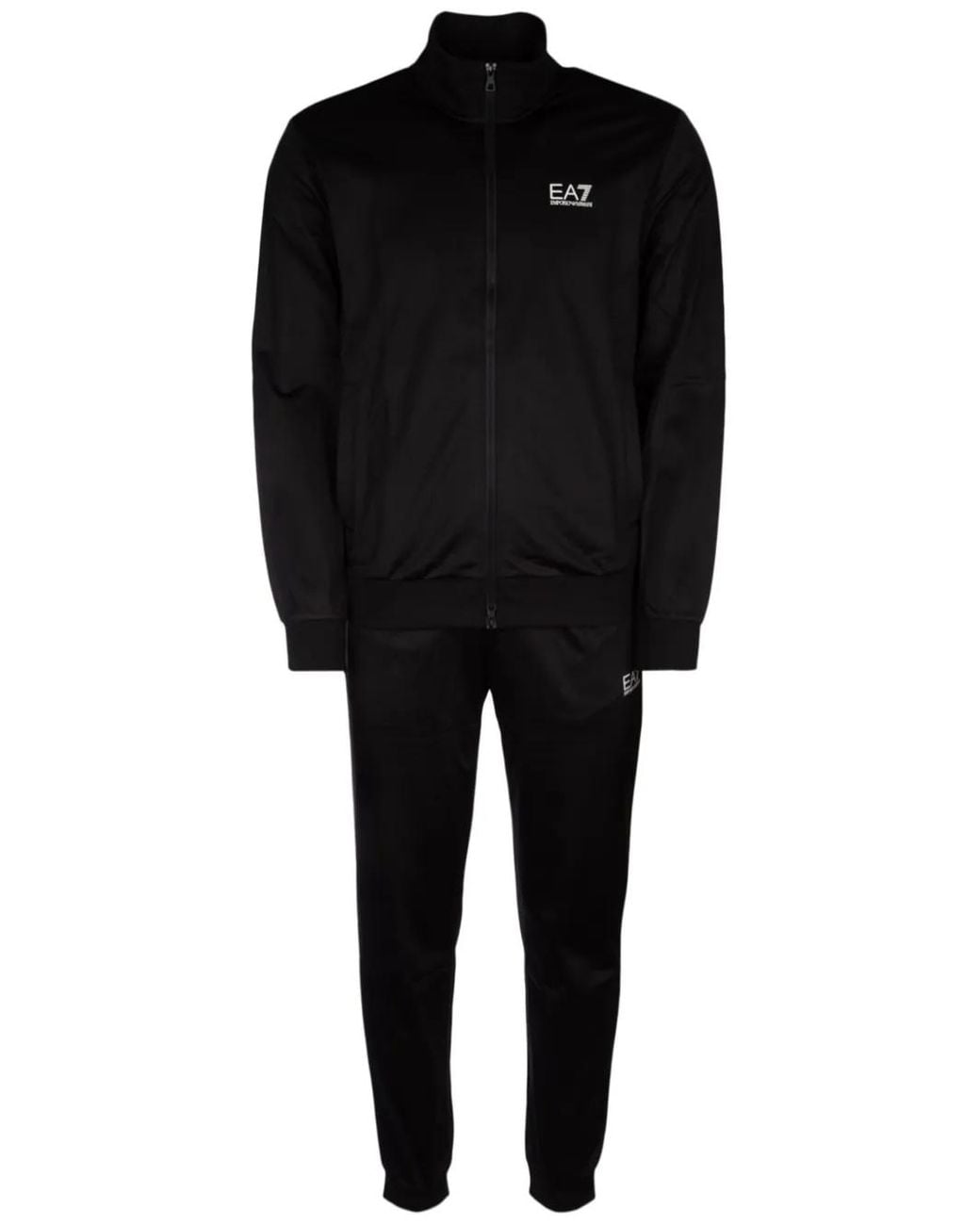 Chándal Con Logo Estampado EA7 de hombre de color Black