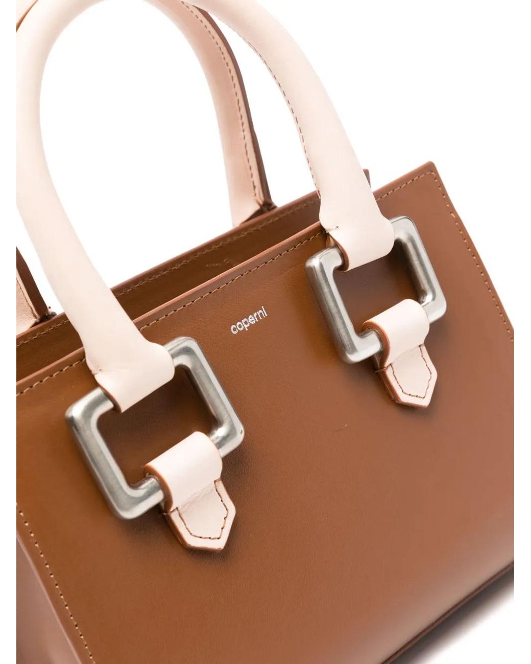 Coperni Brown Emoji Leather Mini Bag