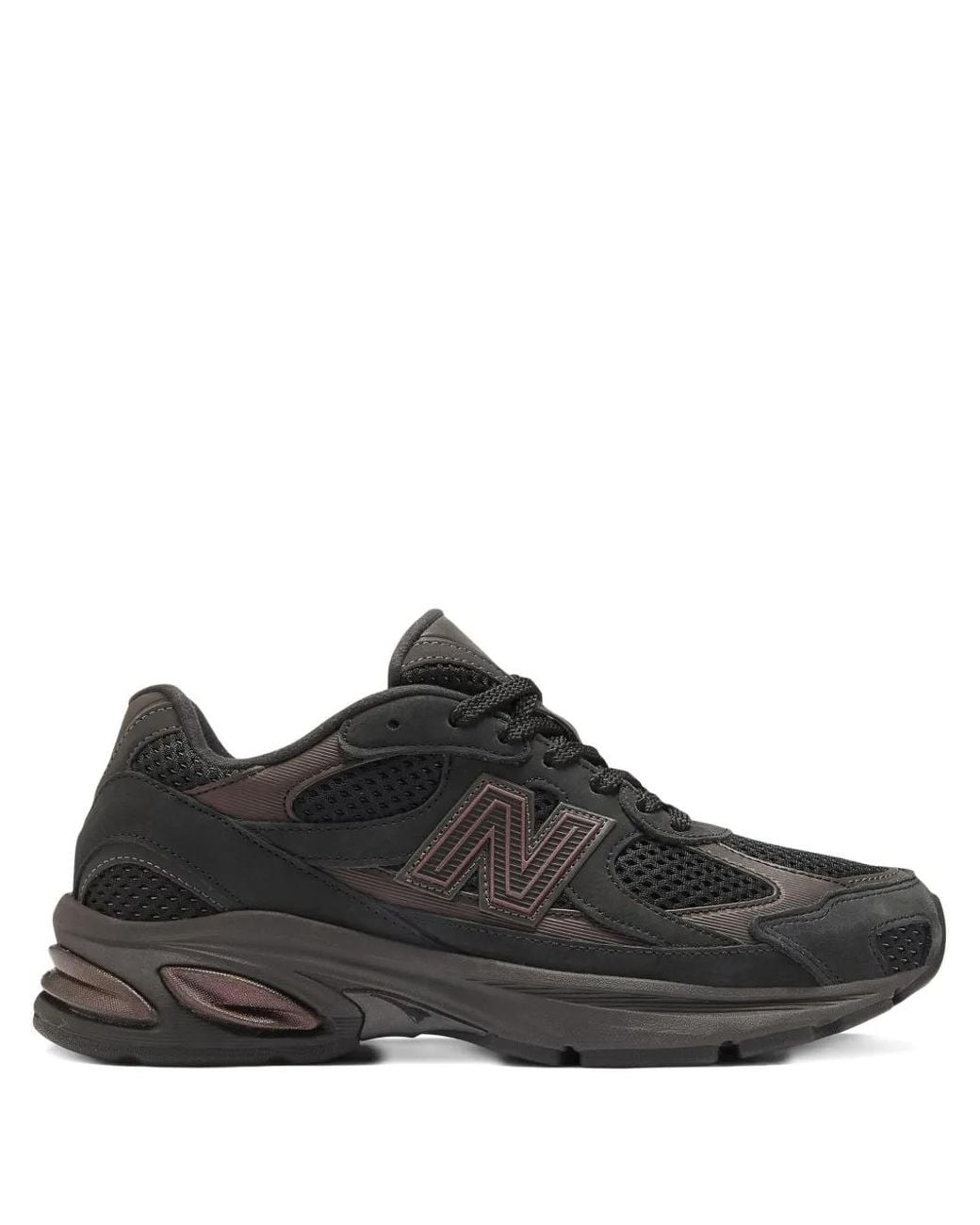 New Balance Black 2010 Logo-Patch Sneakers