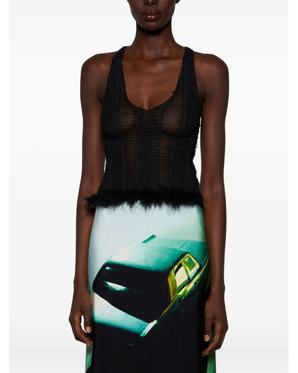 Roberta Einer Black Knitted Top