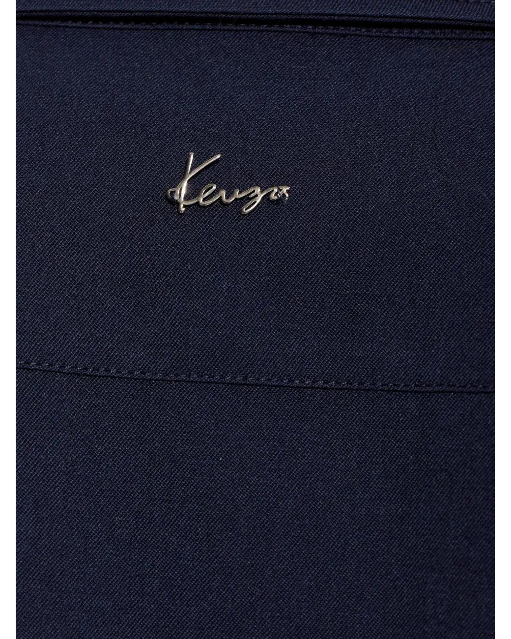 KENZO Blue Chemise Boutonnée À Poche À Rabat