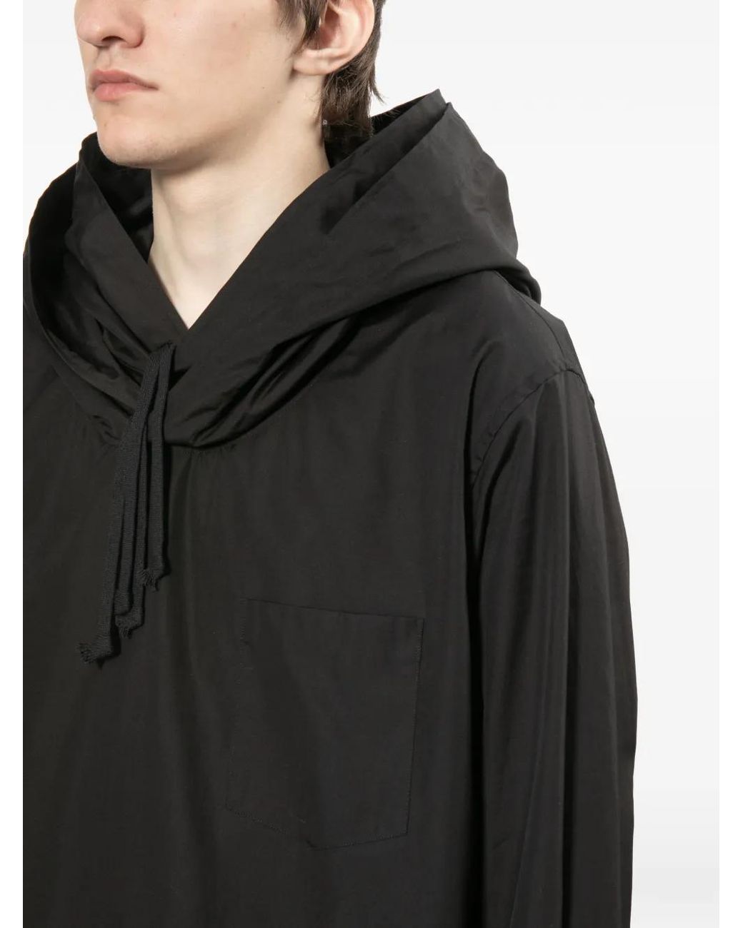 Comme des Garçons Black Cotton Hoodie for men