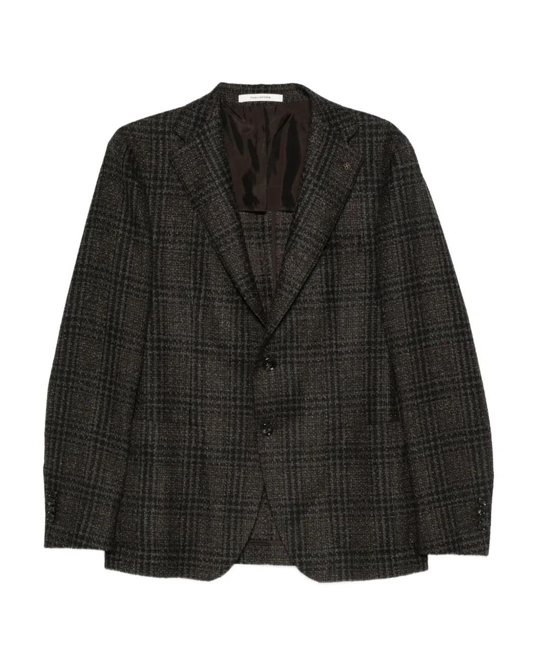 Tagliatore Geruite Blazer in het Black voor heren