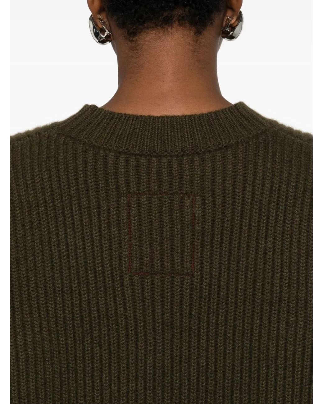 Uma Wang Geribbelde Sweater in het Green