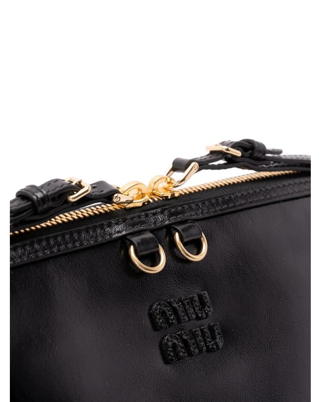 Miu Miu Black Leather Shoulder Bag