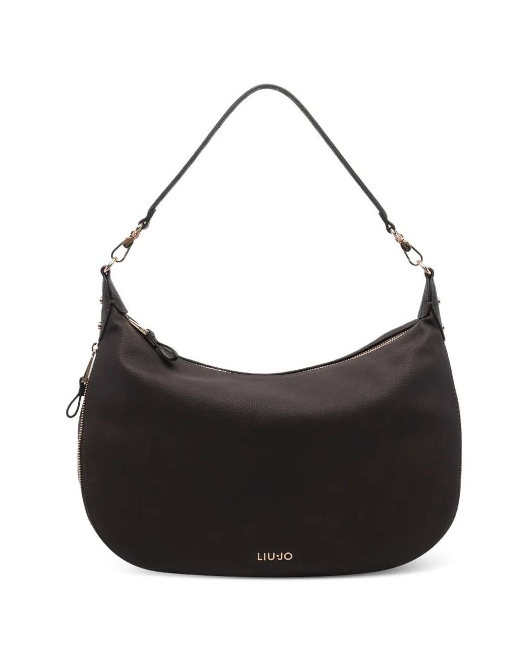 Liu Jo Black Sac Cabas À Effet Peau De Crocodile Et Détail Zippé