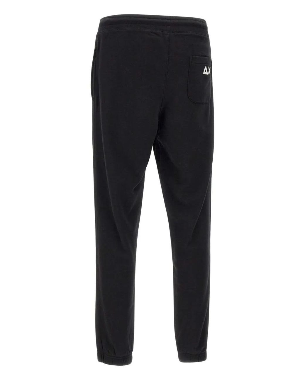 Sun 68 Blue Basic Elasticated-Waist Logo Track Pants for men