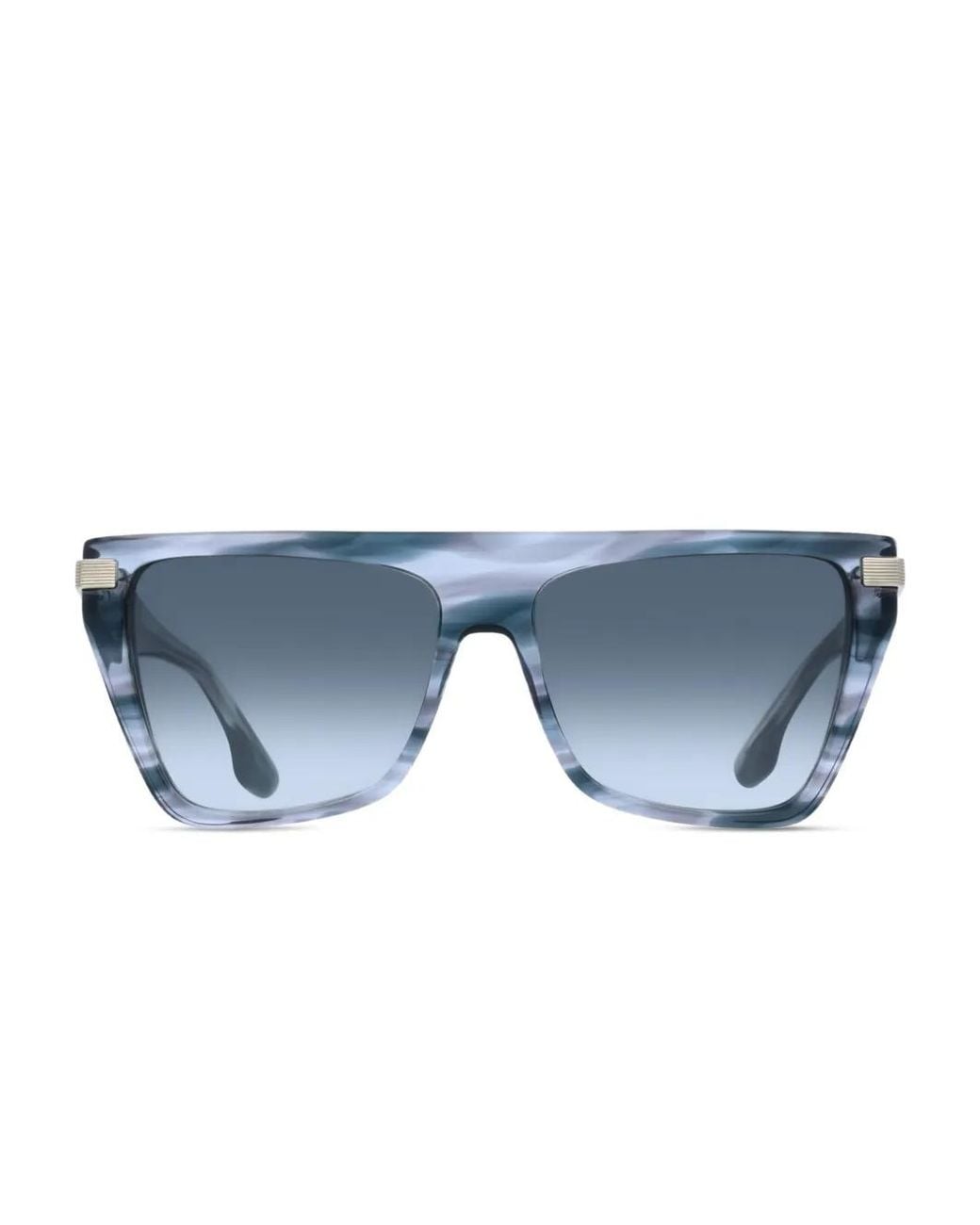 Victoria Beckham Blue Square-Frame Sunglasses