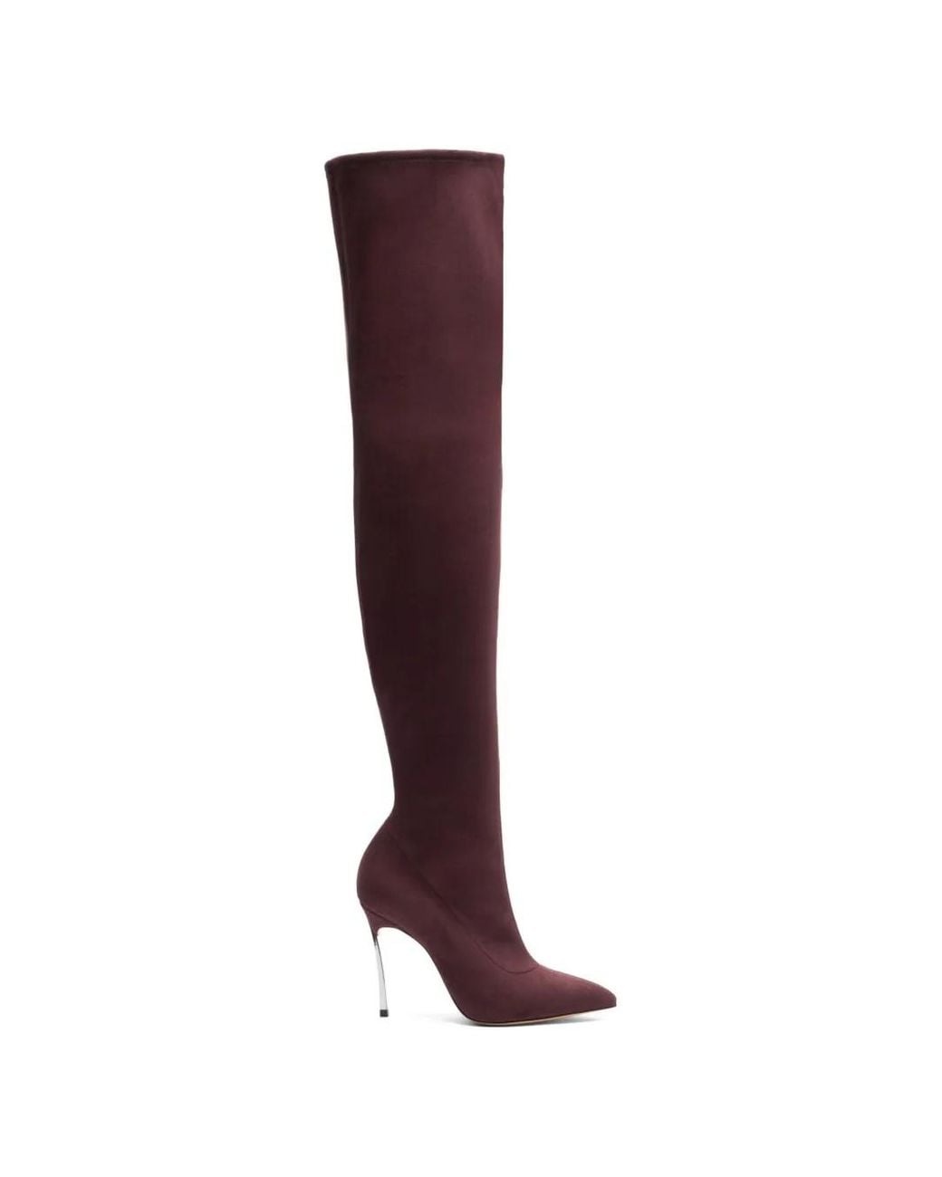 Casadei Purple Blade Over-The-Knee Boots