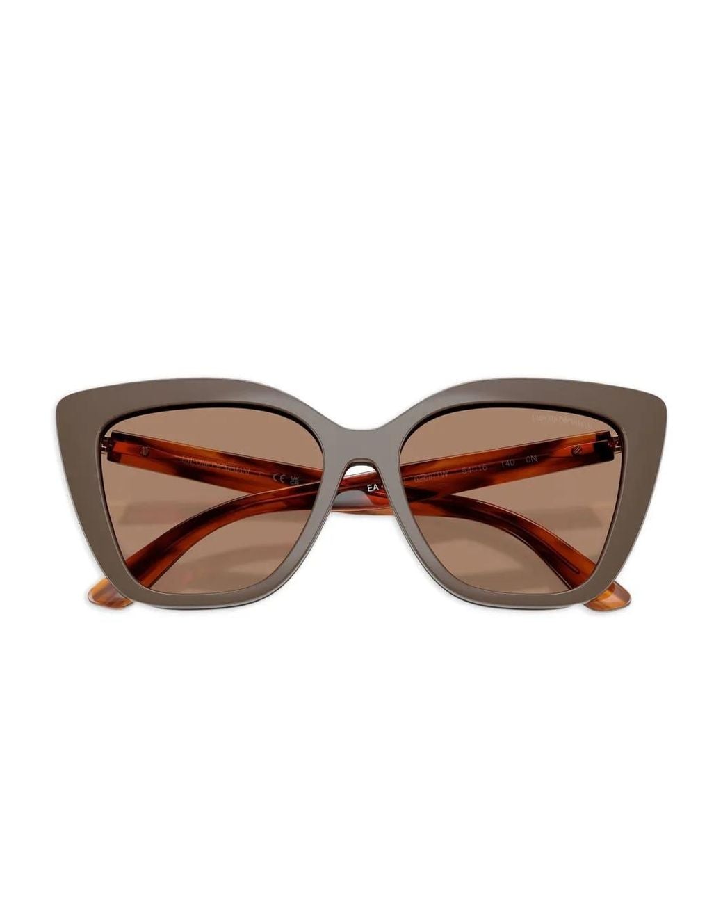 Emporio Armani Brown Square-Frame Sunglasses