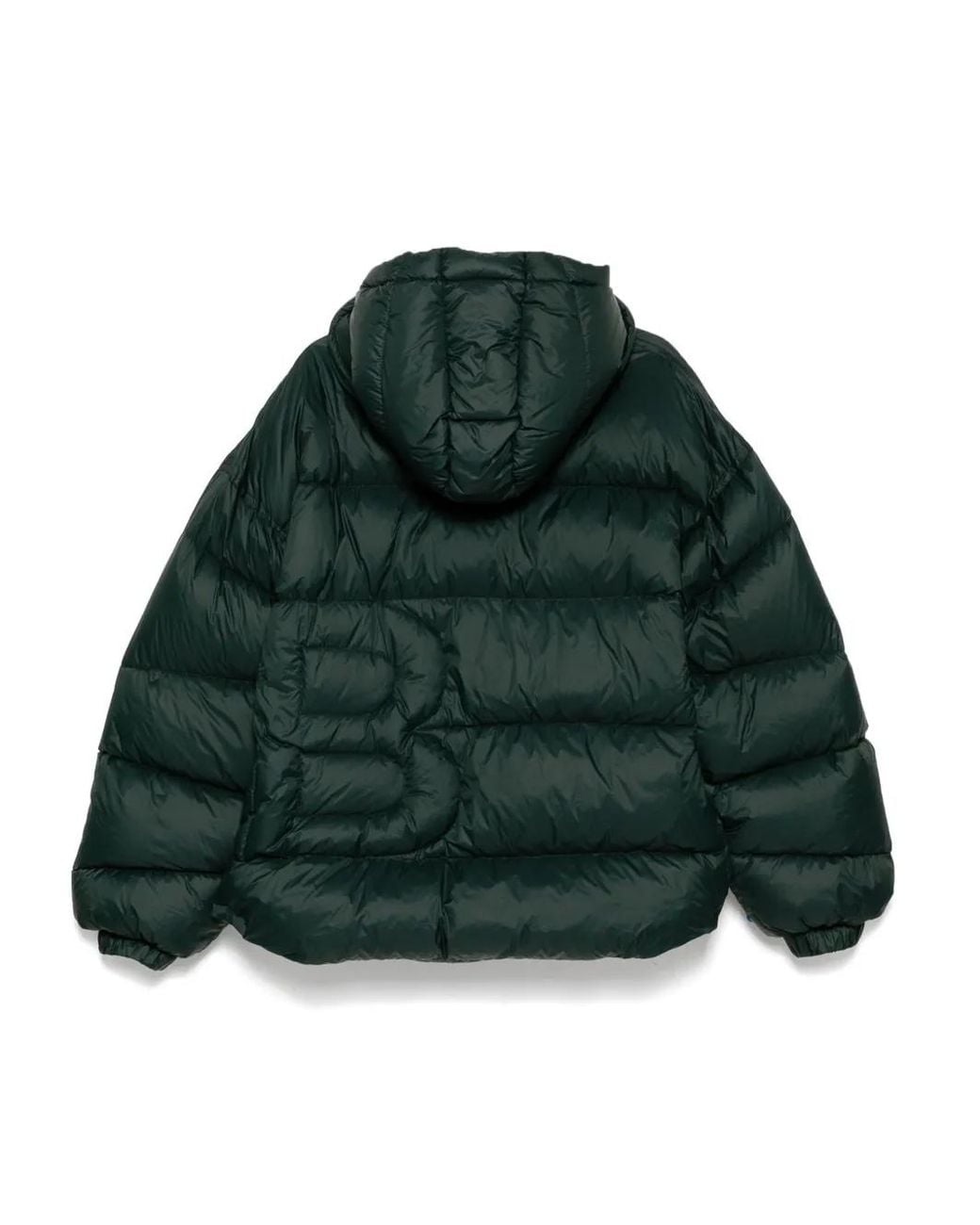 Bacon Green Panelled Puff Jacket