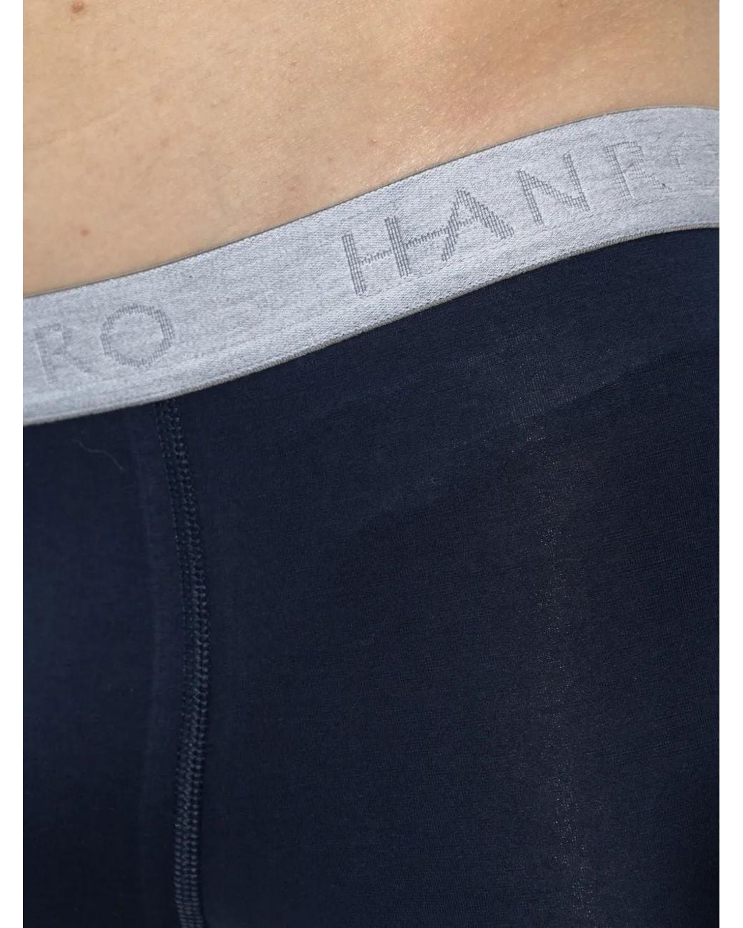 Hanro Blue Logo-Waistband Boxer Briefs (Set Of Two) for men