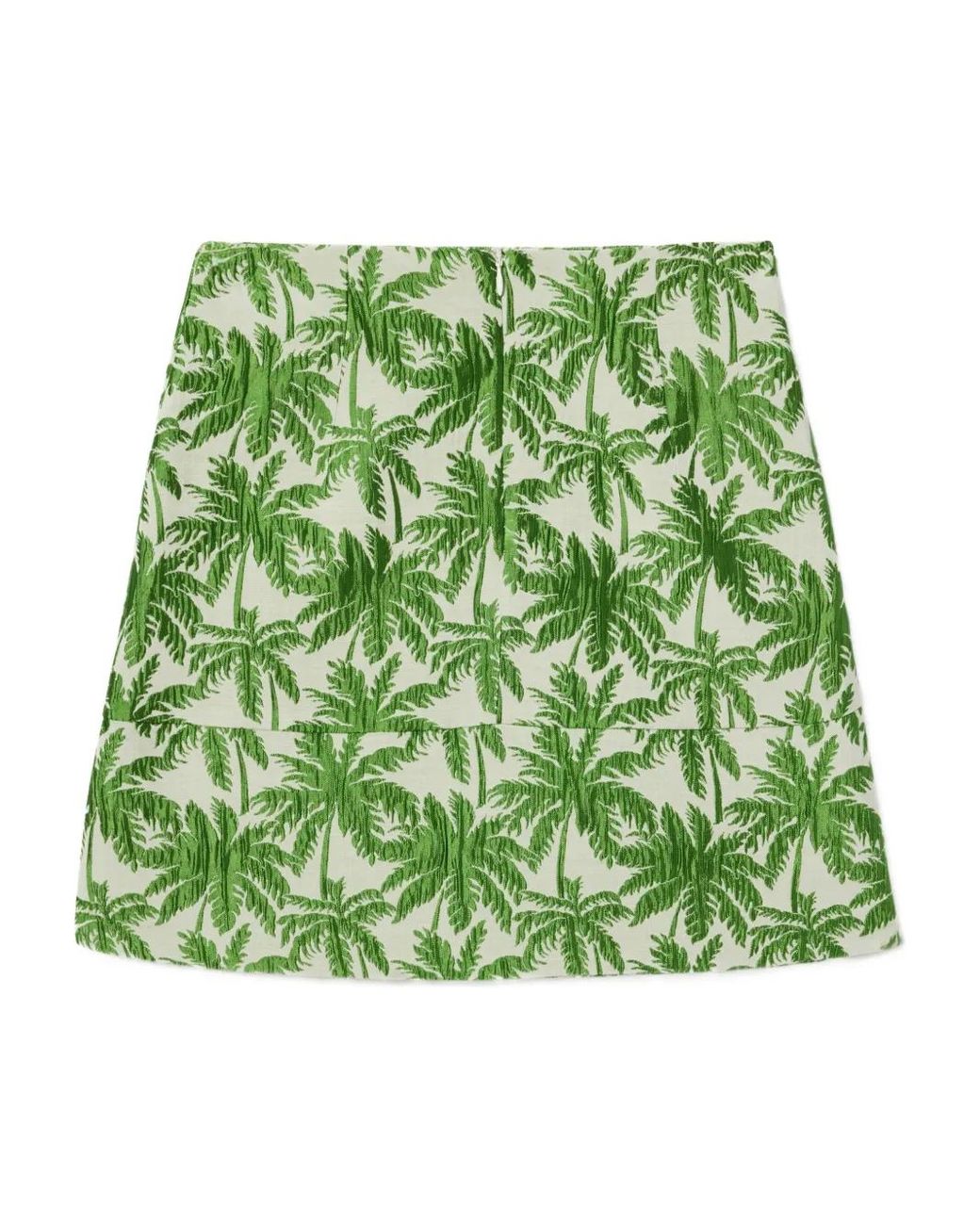 LaDoubleJ Mini-Rok Met Palmboomprint in het Green