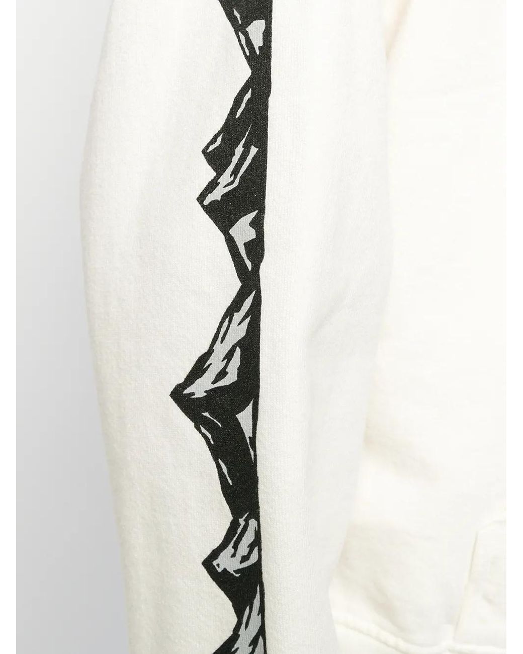 Daniel Patrick White Logo Print Hoodie for men
