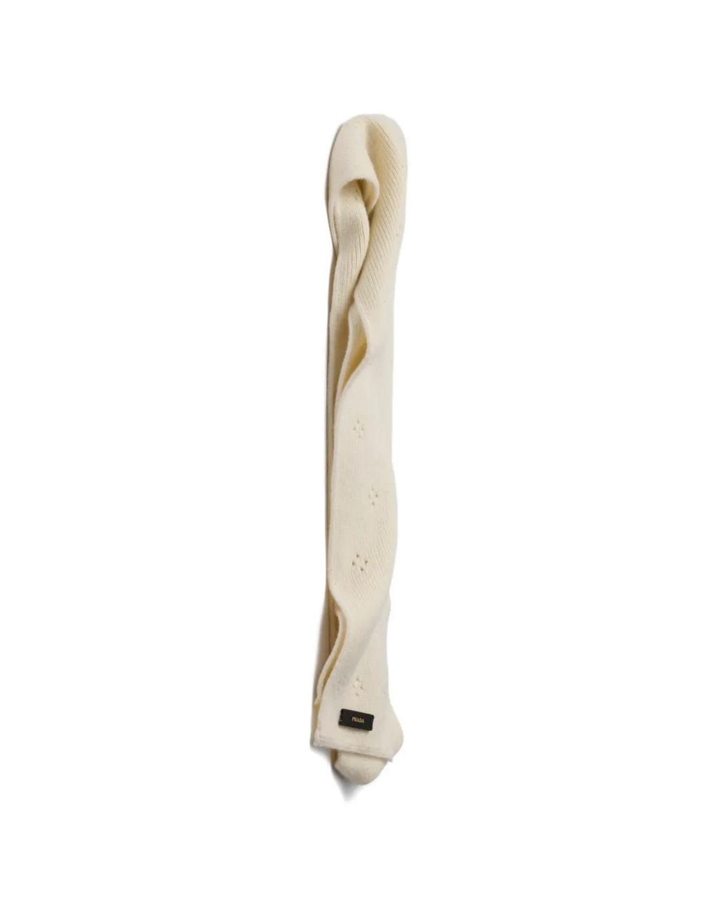 Prada White Cashmere Scarf