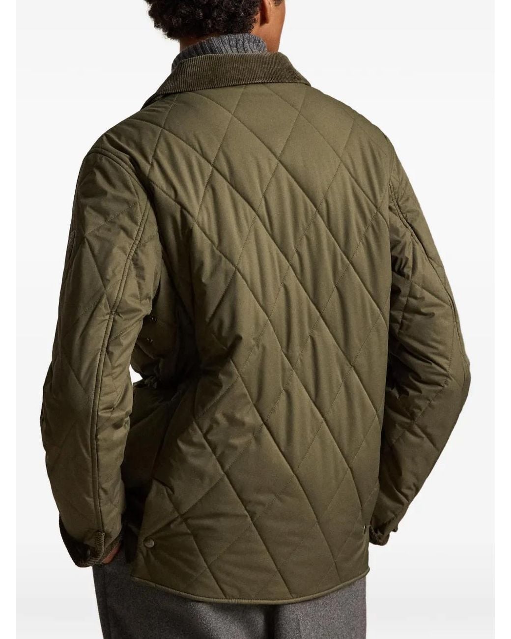 Polo Ralph Lauren Green Veste À Matelassage Losanges for men