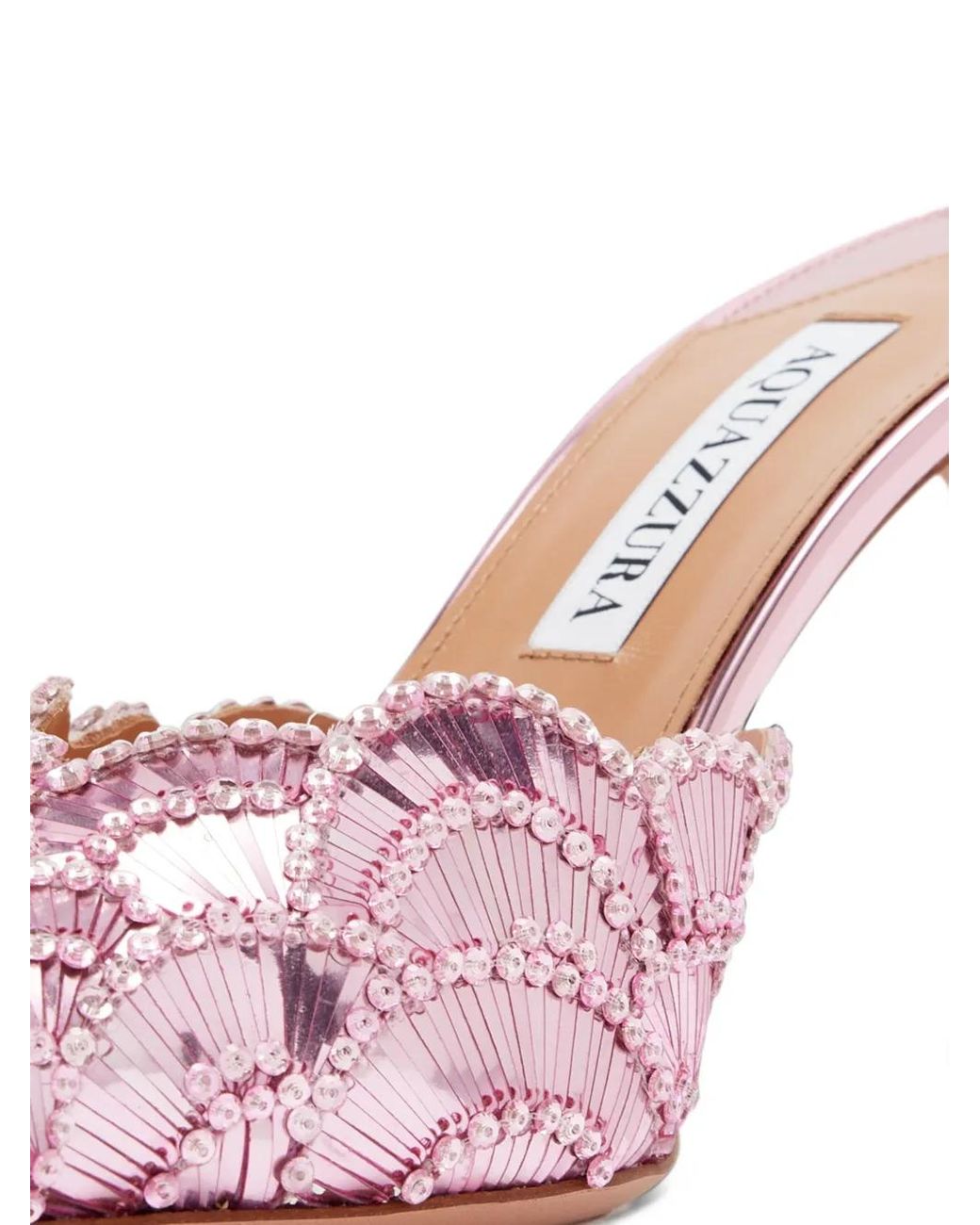 Aquazzura Pink Ce Soir Mules