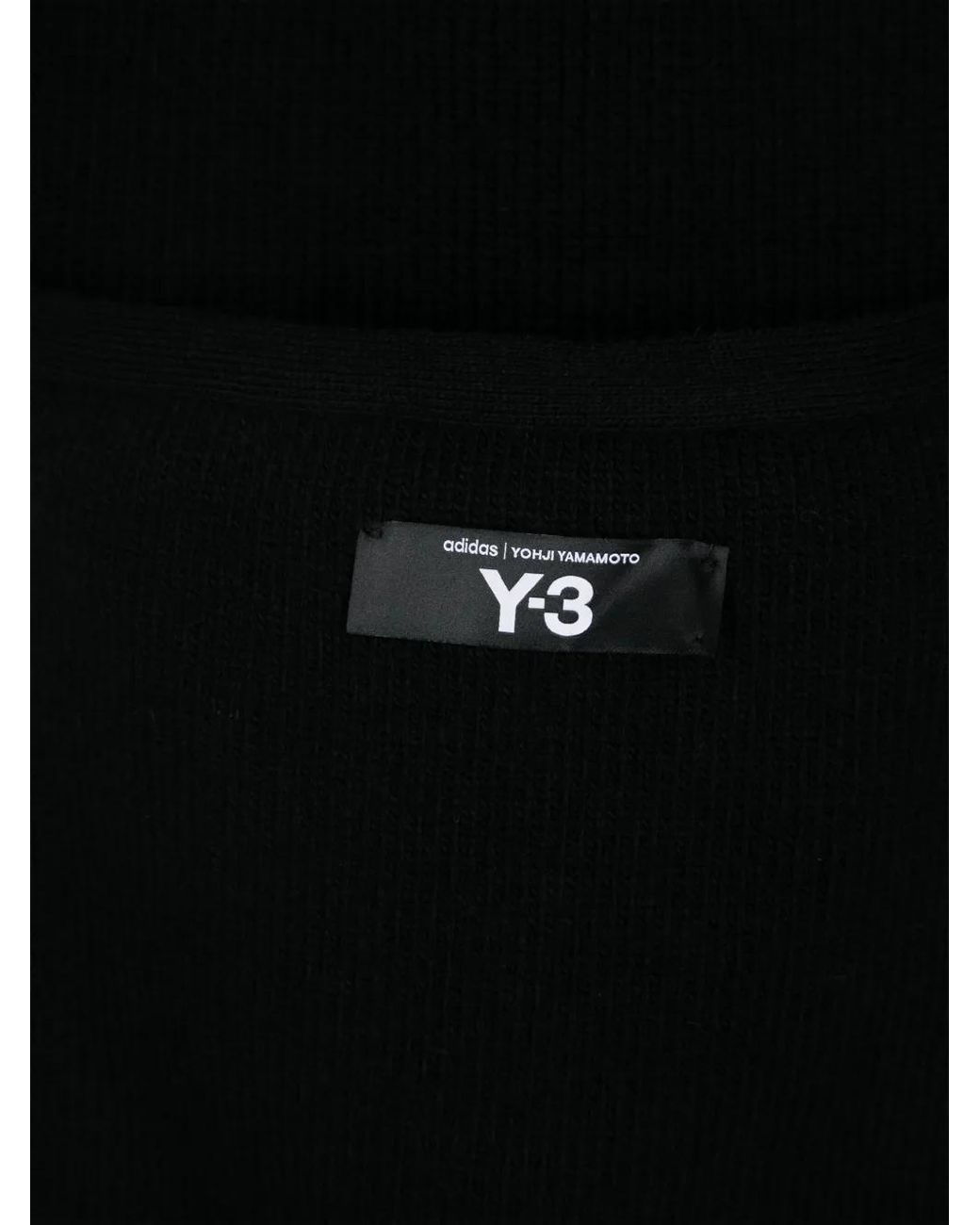 Y-3 Black Logo-Print Sleeve Scarf