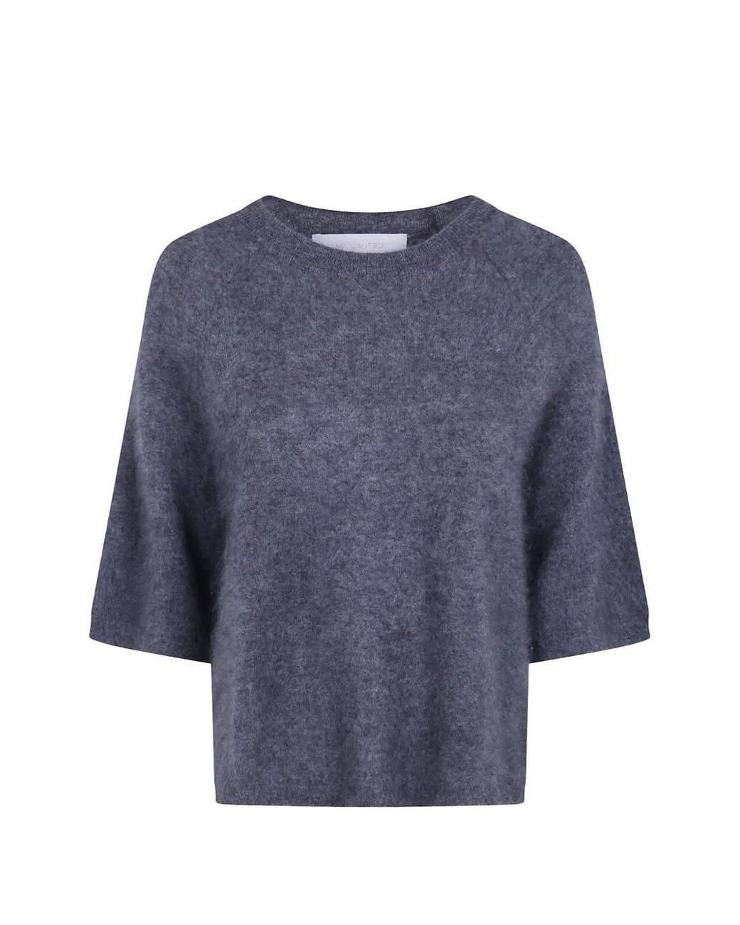 ABSOLUT CASHMERE Blue Raglan-Sleeve Cashmere Sweater