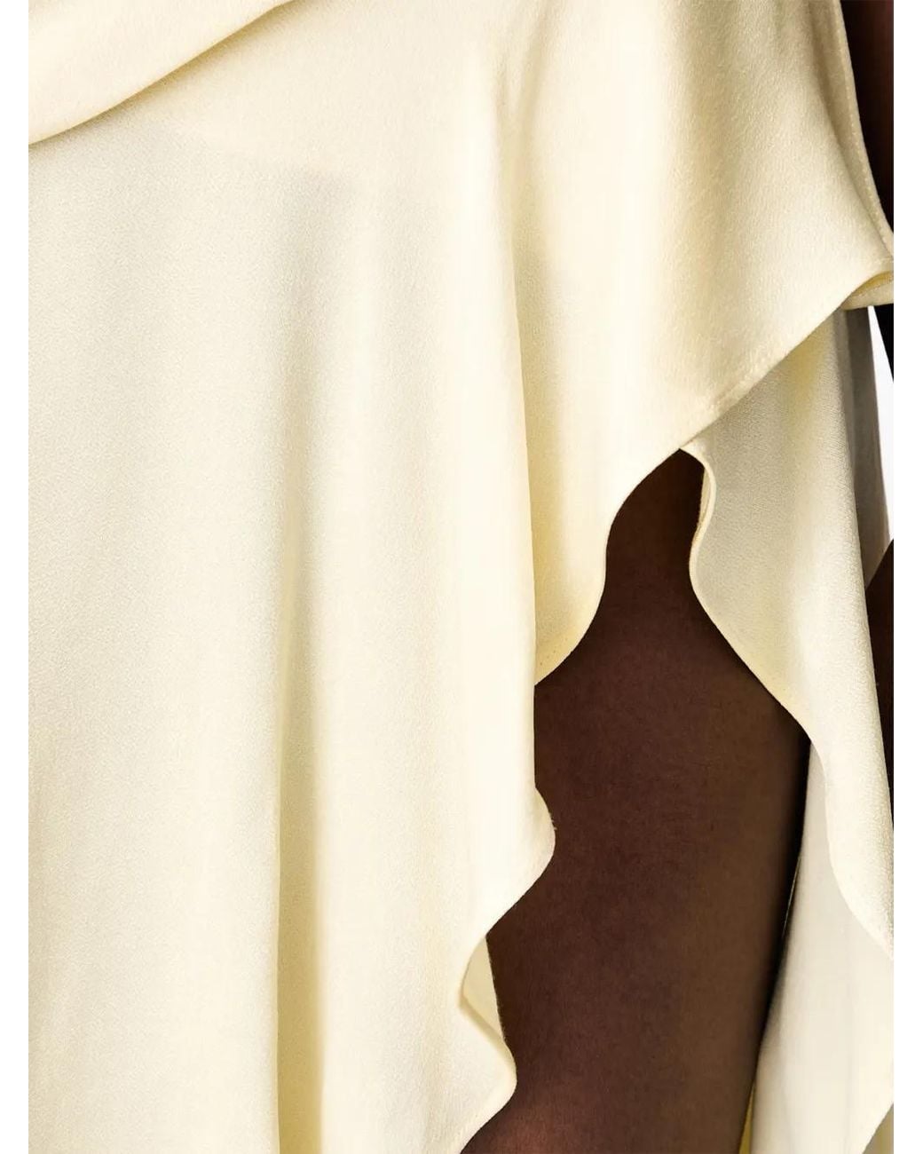 Bardot Natural Lorenza Strapless Ruffled Midi Dress