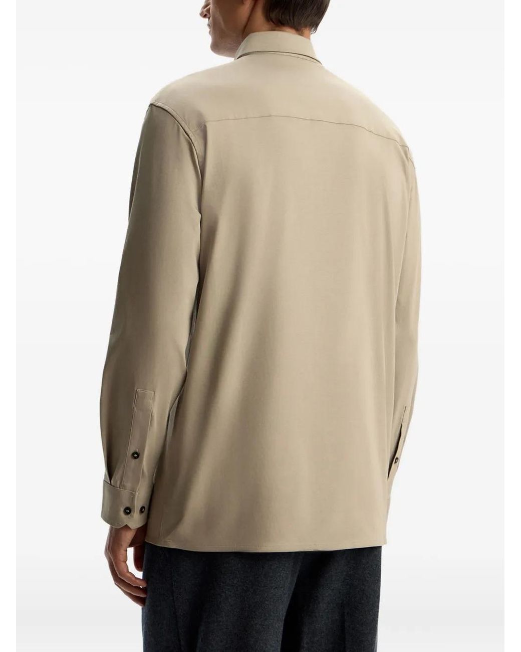 12 STOREEZ Natural Cotton Button-Down Shirt for men