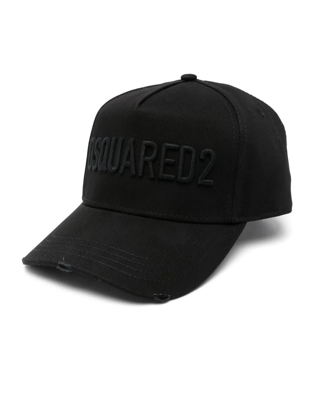 DSquared² Black Baseball Cap With Front Logo for men