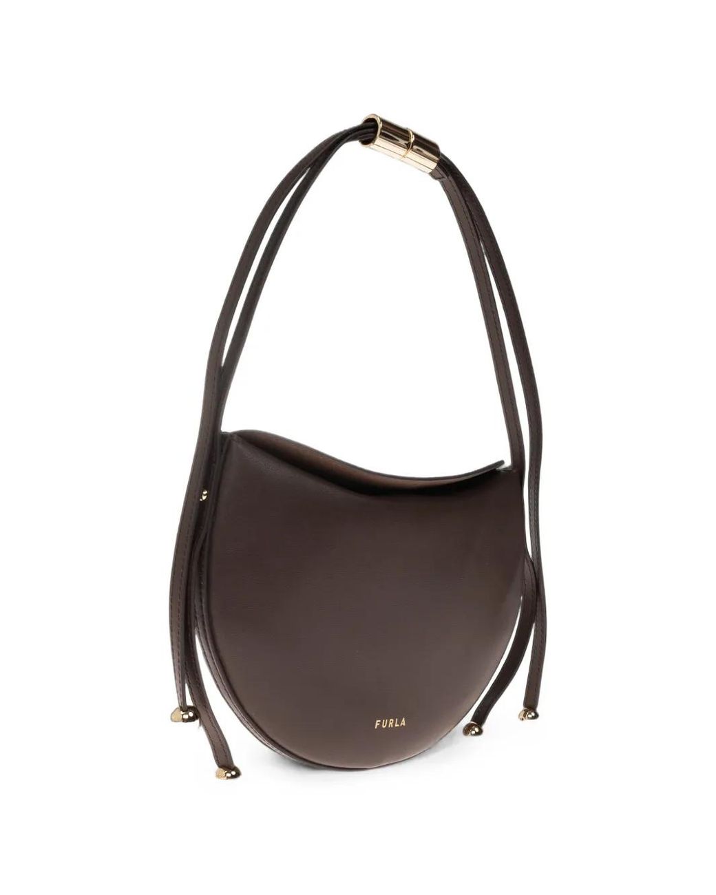 Furla Brown Moonstone Shoulder Bag S