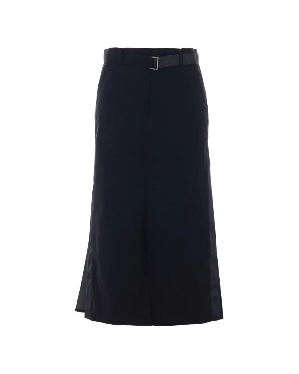 Sacai Blue Belted Pleated Skirt