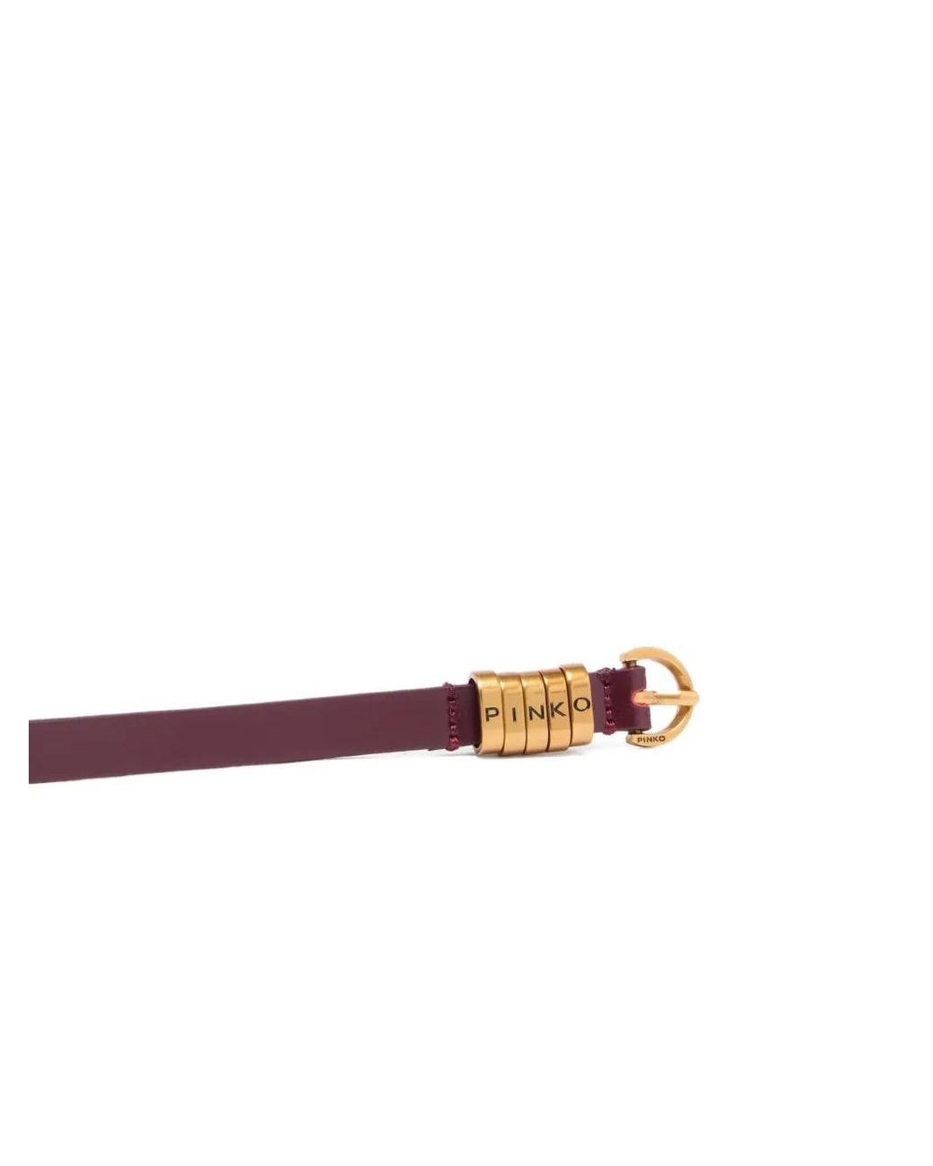 Pinko White Belt With Lettering Logo