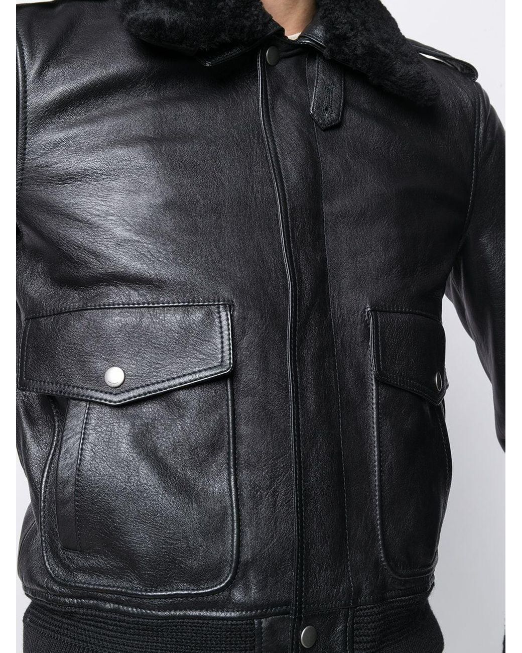 saint laurent flight jacket