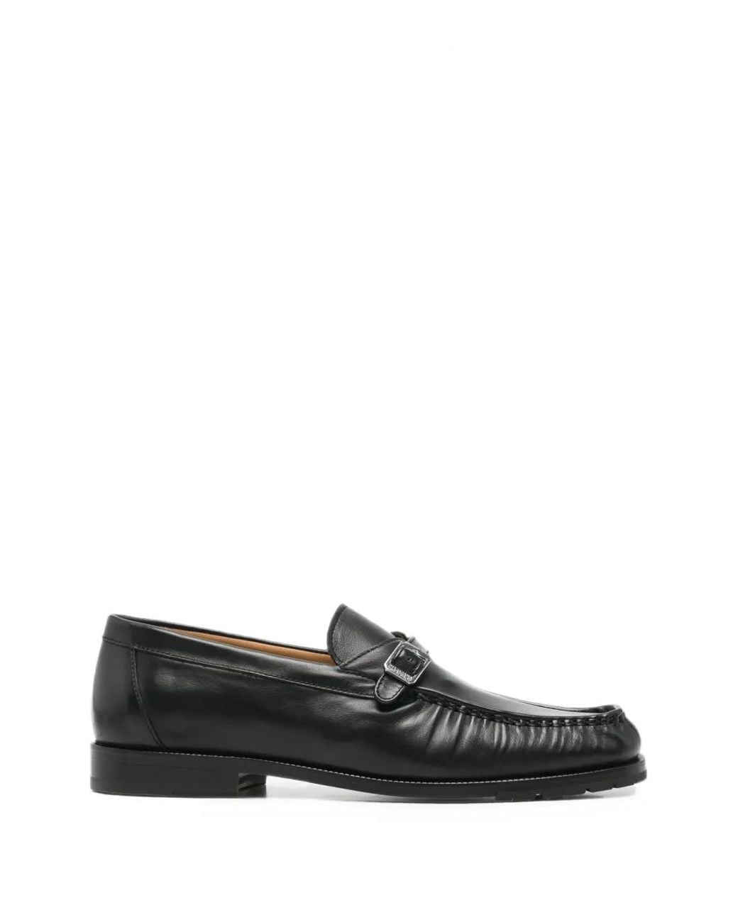 Magliano Black Mocassins En Cuir À Boucle for men