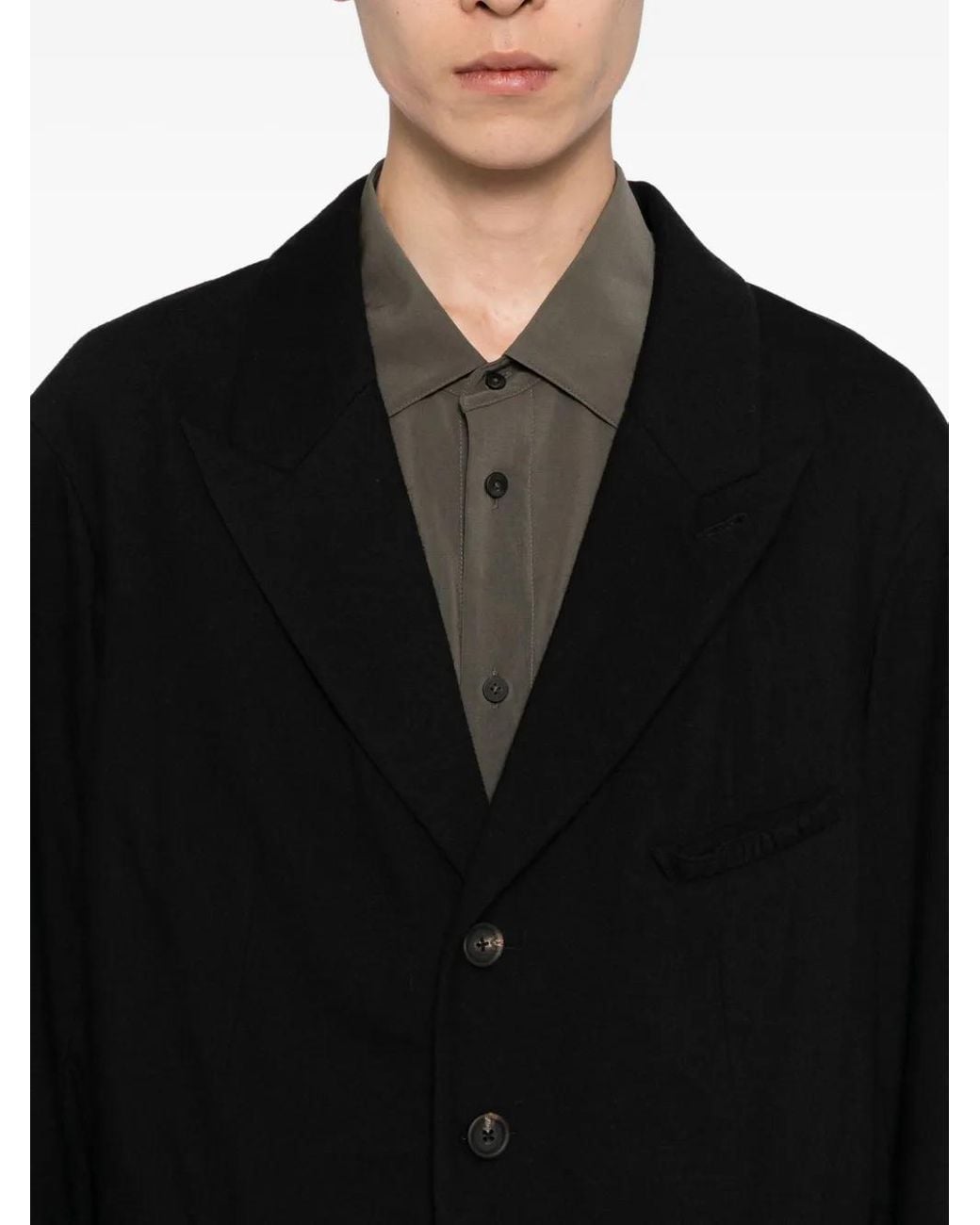 Blazer Monopetto di Ziggy Chen in Black da Uomo