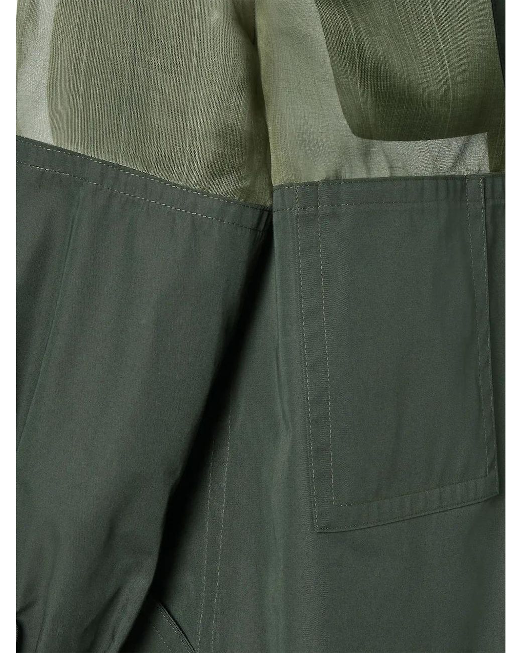 Fendi Green Technical Gabardine Jacket