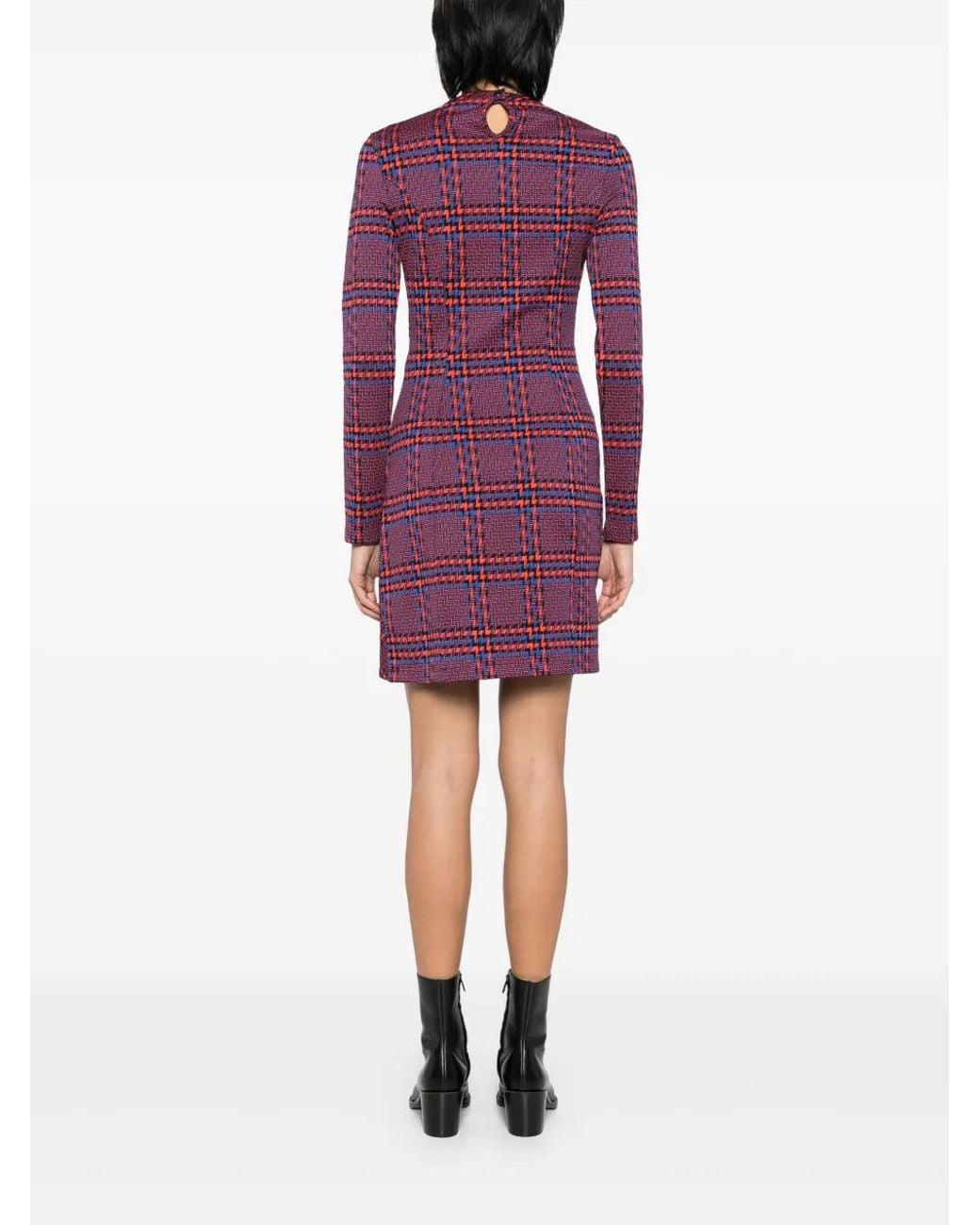 Rabanne Purple Robe Short Dress
