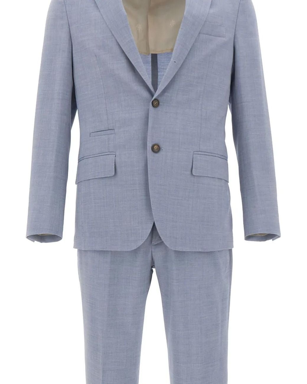 Eleventy Blue Single-Breasted Tailored Suit for men