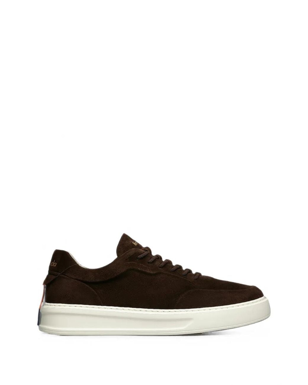 Barracuda White Phoenix Suede Panelled Sneakers for men