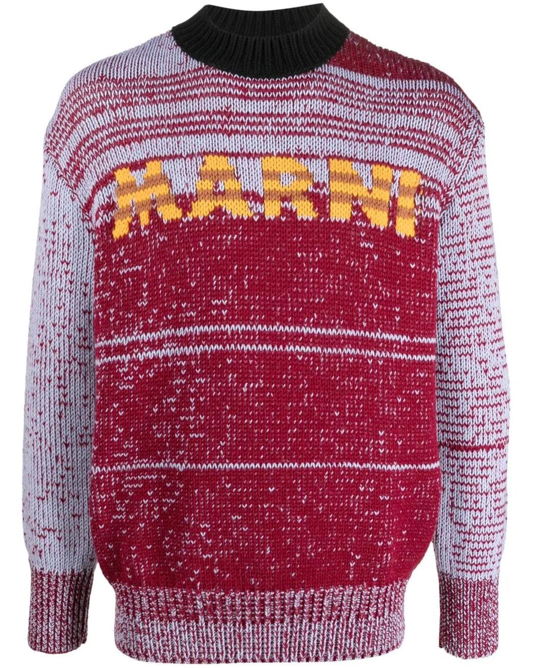 Marni Red Sweaters Multicolour for men